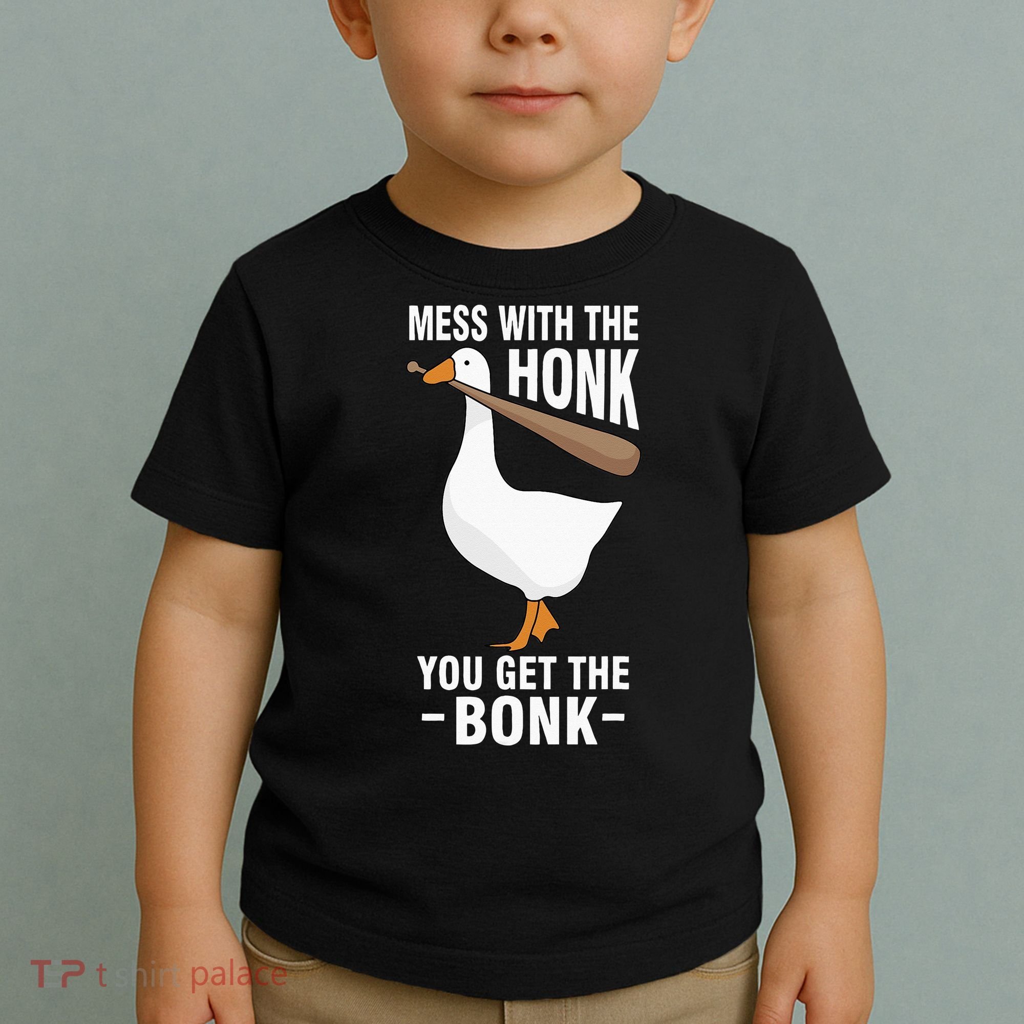 Goose Mess With The Honk You Get The Bonk Toddler T-Shirt