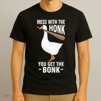 Goose Mess With The Honk You Get The Bonk T-Shirt thumb 3