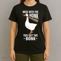Goose Mess With The Honk You Get The Bonk T-Shirt thumb 4