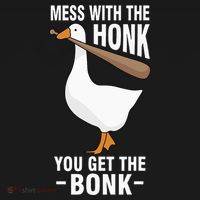 Goose Mess With The Honk You Get The Bonk Women's Hoodie thumb 2