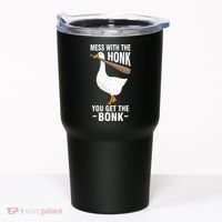 Goose Mess With The Honk You Get The Bonk Tumbler thumb 0