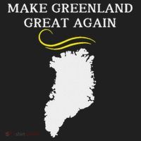 Greenland Map With Trump Hair Make Greenland Great Again Beanie thumb 2