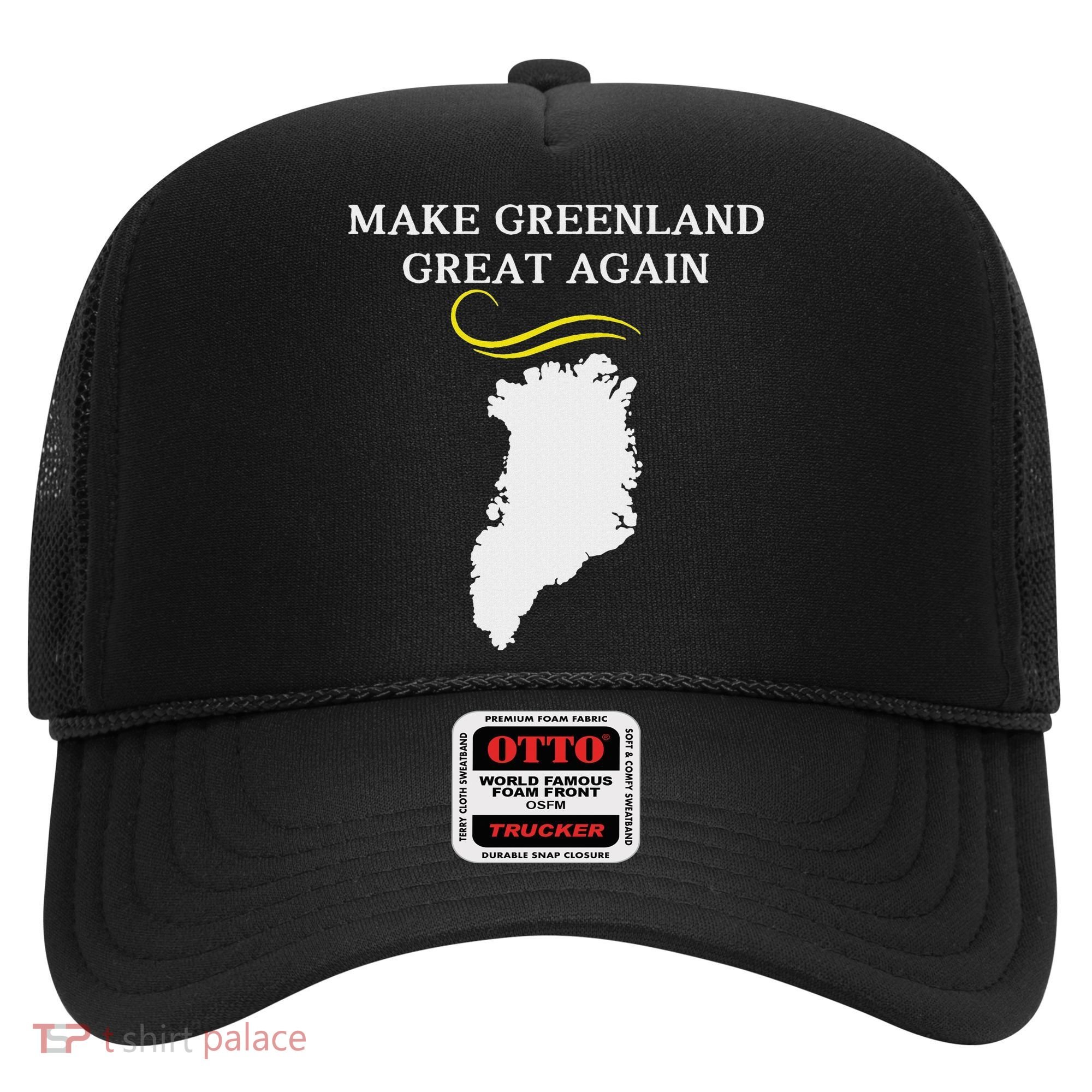 Greenland Map With Trump Hair Make Greenland Great Again Hat