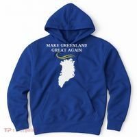Greenland Map With Trump Hair Make Greenland Great Again Hoodie thumb 0