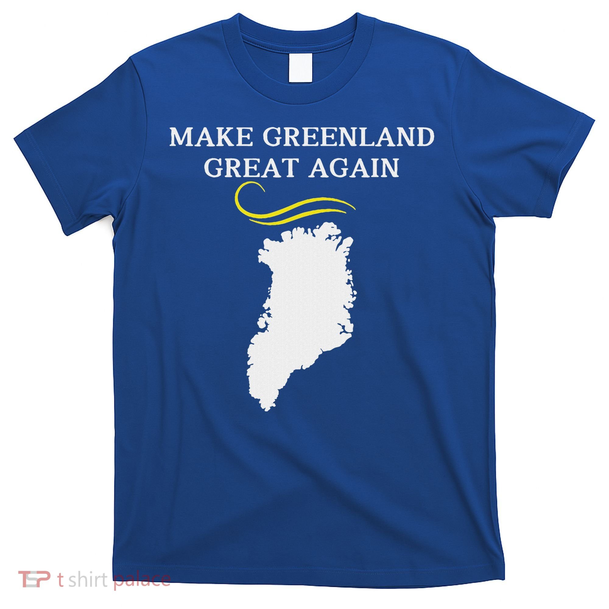Greenland Map With Trump Hair Make Greenland Great Again T-Shirt