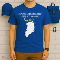Greenland Map With Trump Hair Make Greenland Great Again T-Shirt thumb 6
