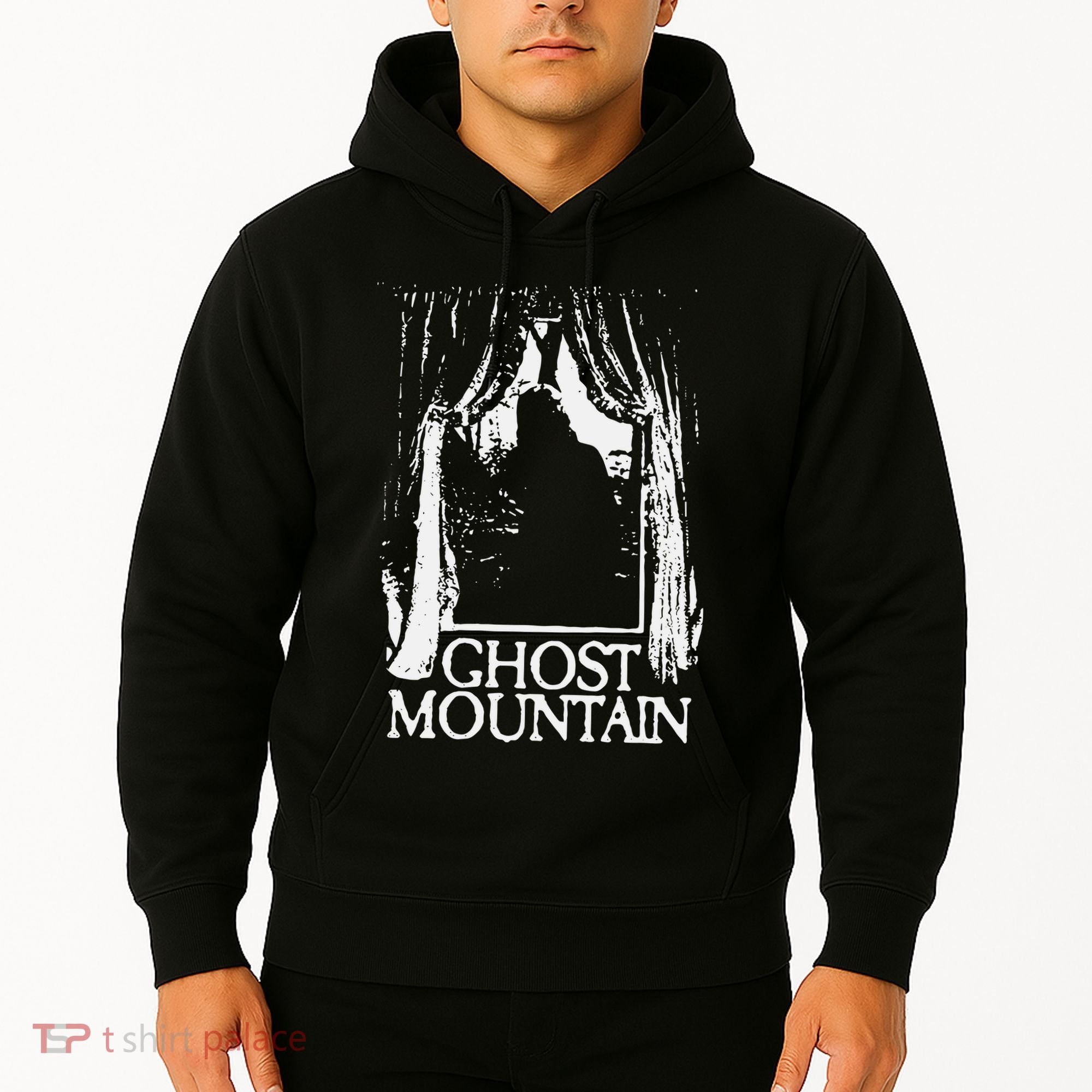 Ghost Mountain Window Black Hoodie