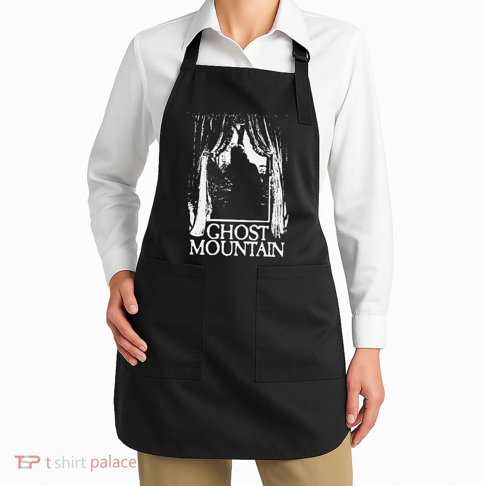 Ghost Mountain Window Black Apron