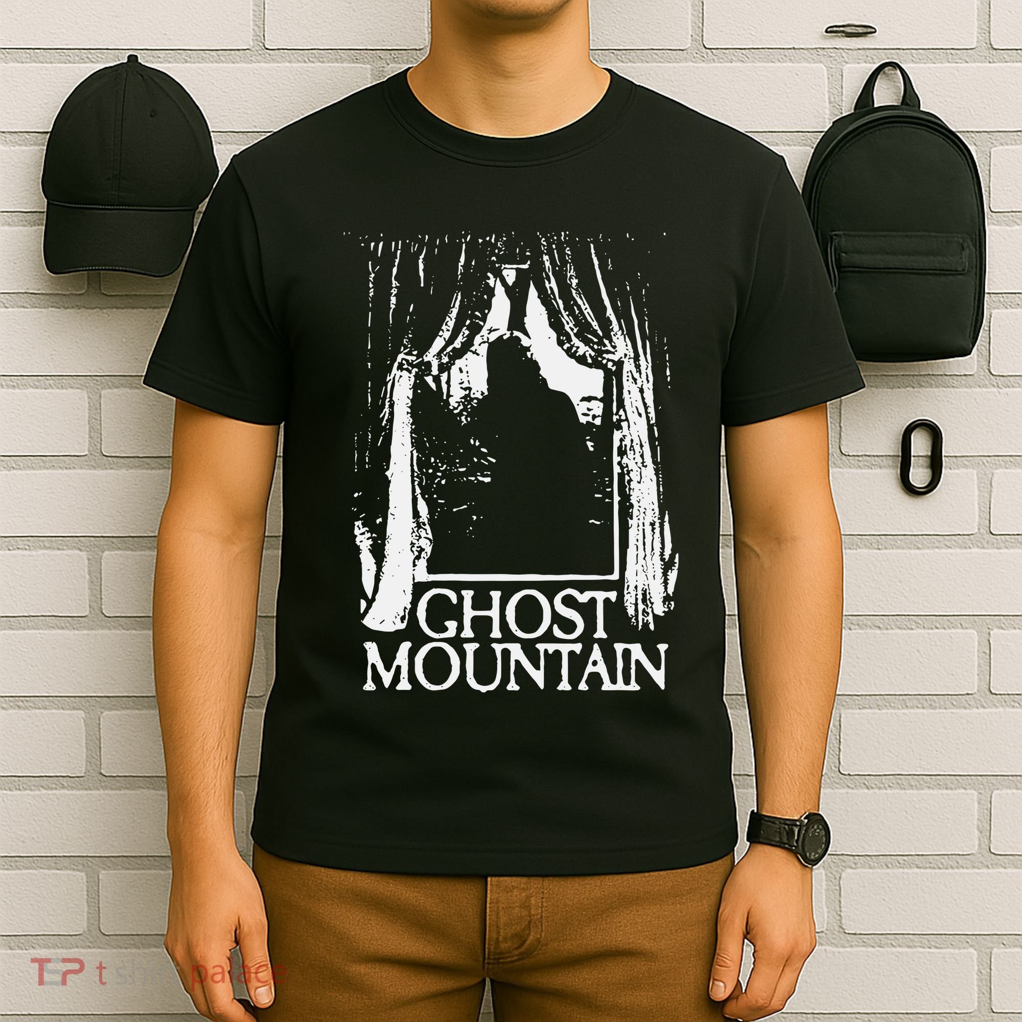 Ghost Mountain Window Black T-Shirt