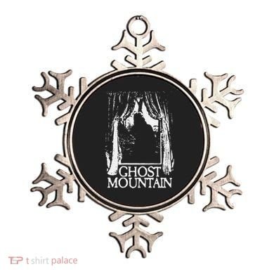 Ghost Mountain Window Black Ornament