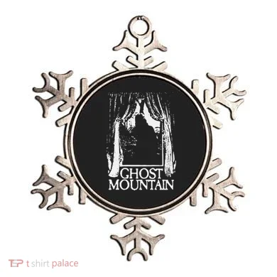 Ghost Mountain Window Black Ornament