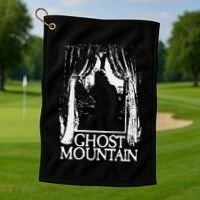 Ghost Mountain Window Black Golf Towel thumb 1