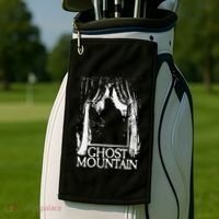 Ghost Mountain Window Black Golf Towel thumb 2