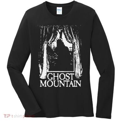 Ghost Mountain Window Black Women's Long Sleeve Shirt
