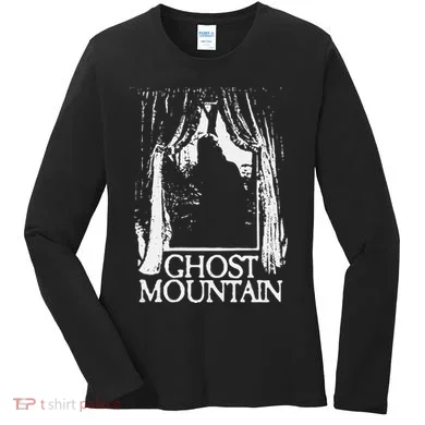 Ghost Mountain Window Black Women's Long Sleeve Shirt