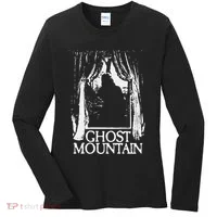 Ghost Mountain Window Black Women's Long Sleeve Shirt thumb 0