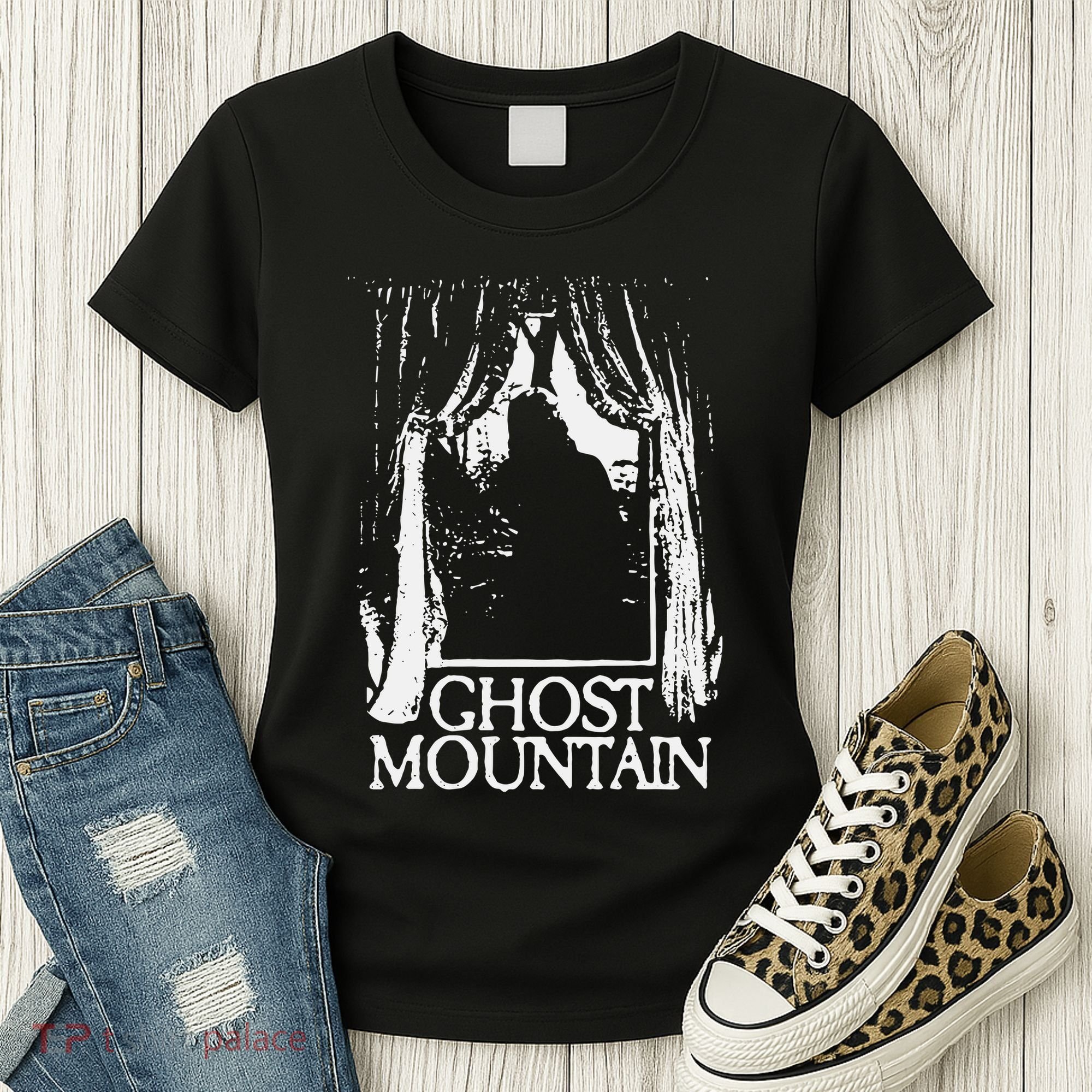 Ghost Mountain Window Black Women's T-Shirt