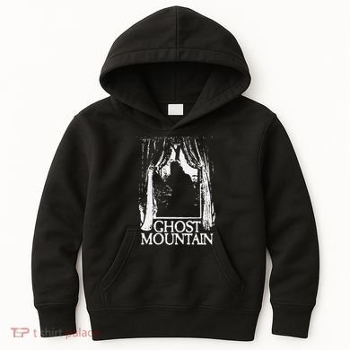 Ghost Mountain Window Black Kids Hoodie