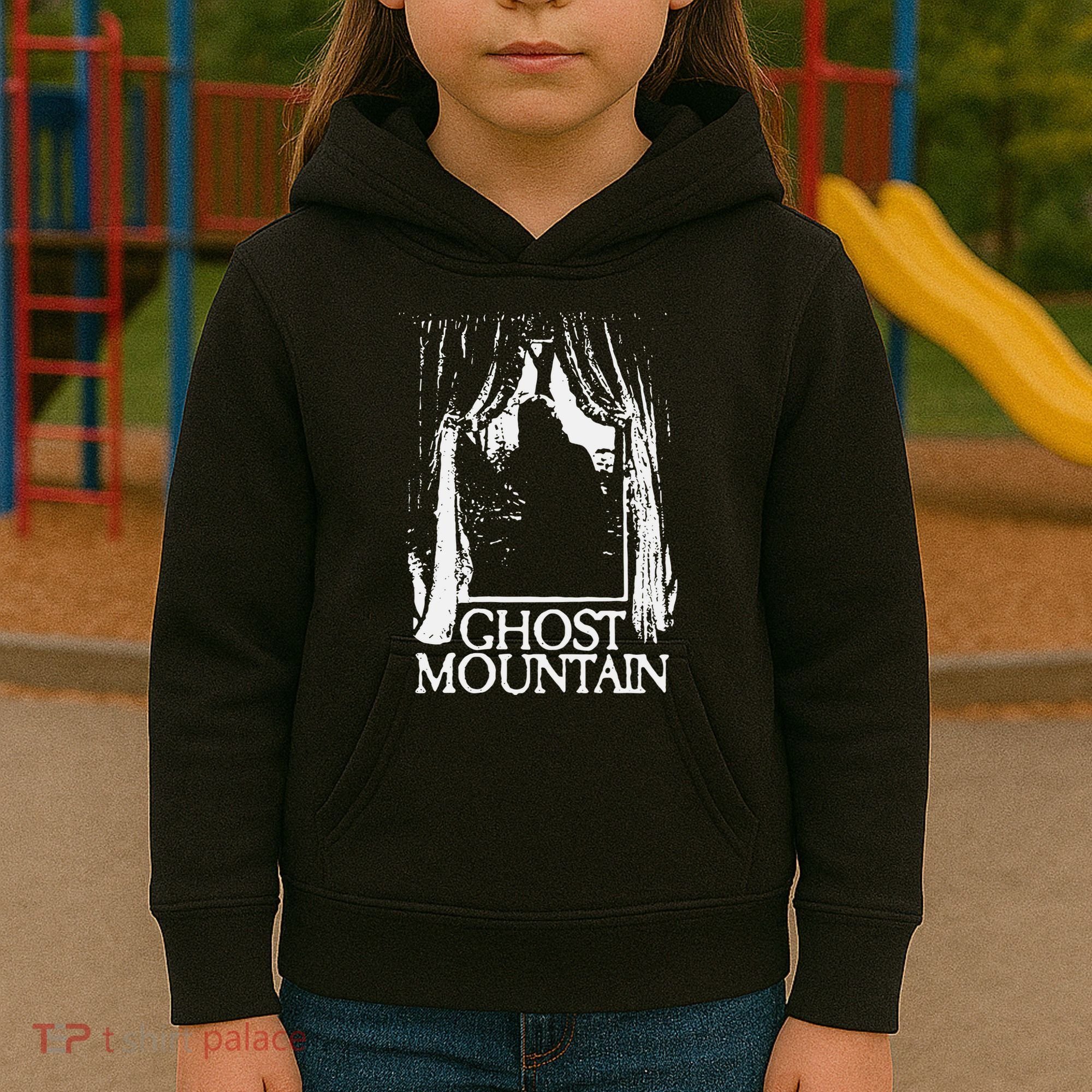 Ghost Mountain Window Black Kids Hoodie