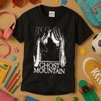 Ghost Mountain Window Black Kids T-Shirt thumb 3