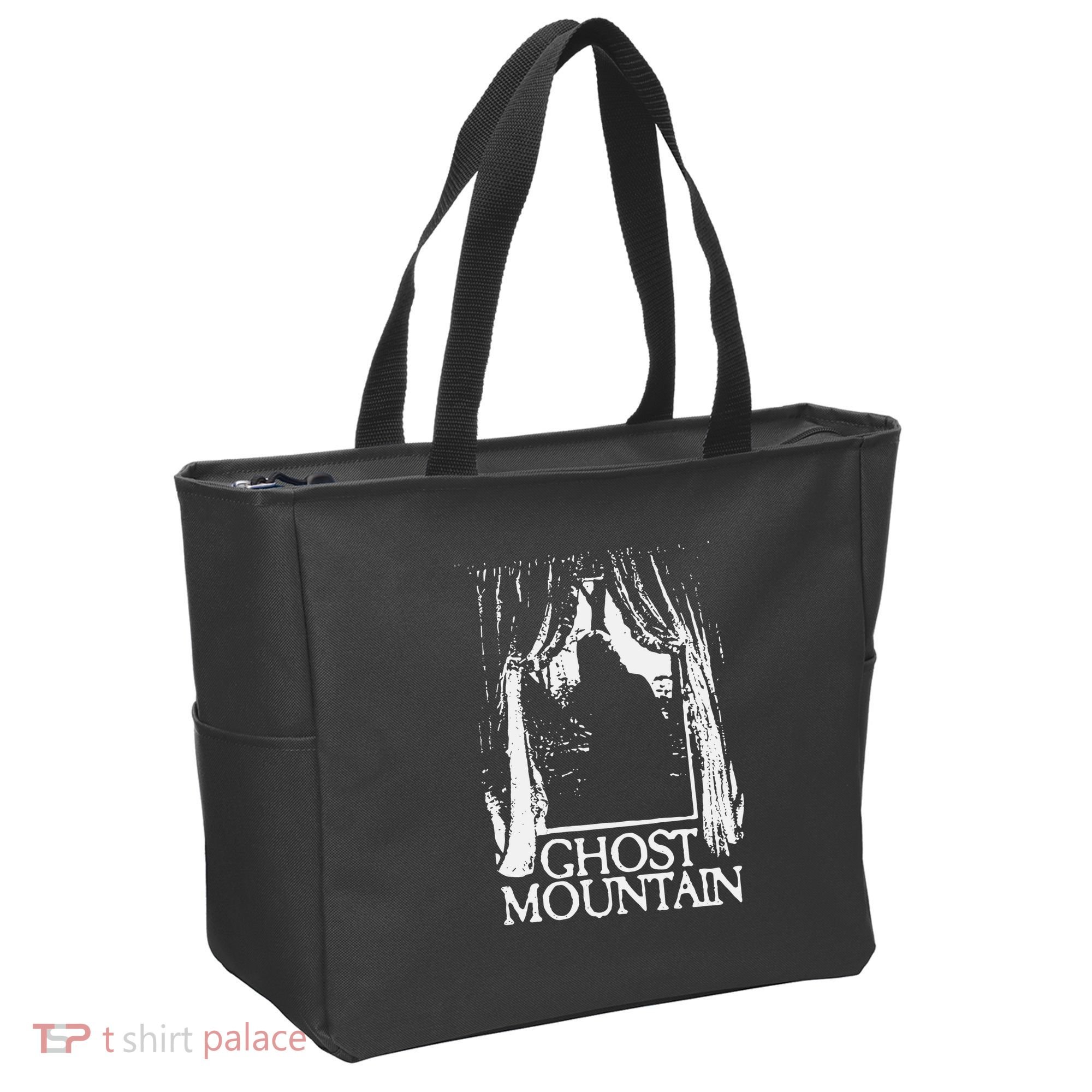 Ghost Mountain Window Black Tote Bag