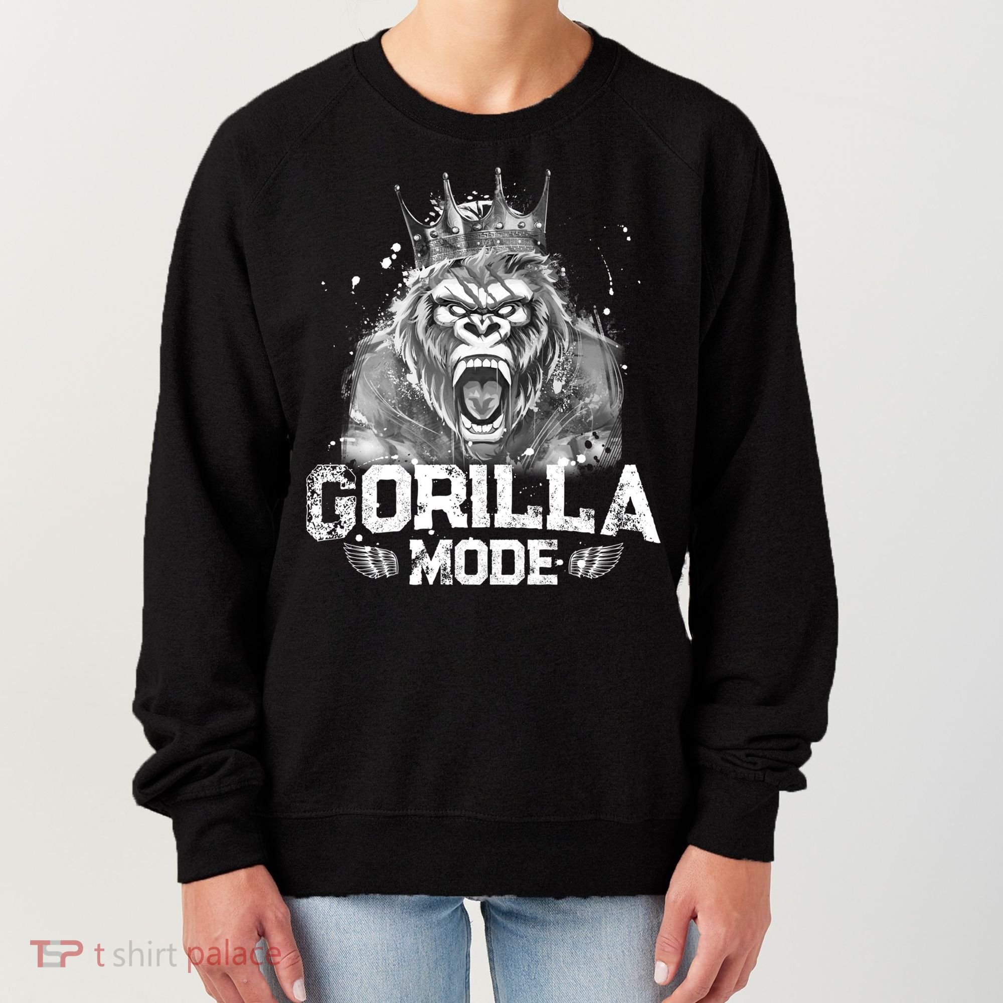 Gorilla Mode Workout Gym Success Fitness King Beast Gift Women's Sweatshirt