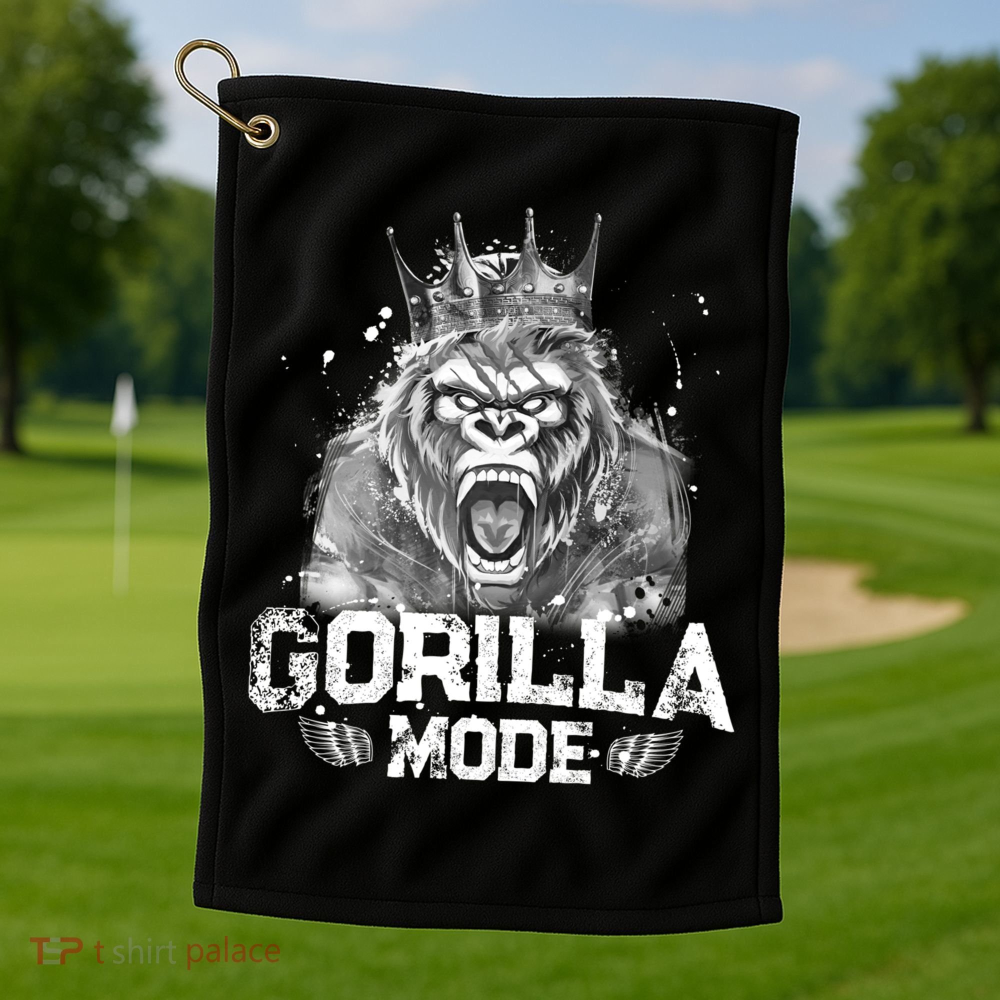 Gorilla Mode Workout Gym Success Fitness King Beast Gift Golf Towel