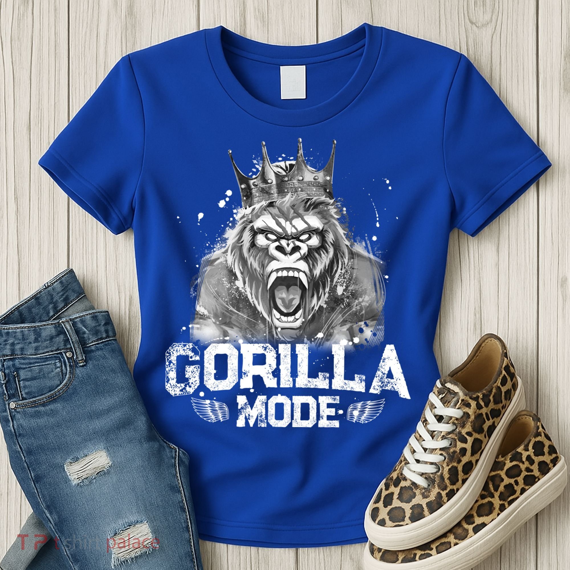 Gorilla Mode Workout Gym Success Fitness King Beast Gift Women's T-Shirt