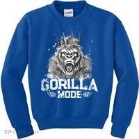 Gorilla Mode Workout Gym Success Fitness King Beast Gift Kids Sweatshirt thumb 0