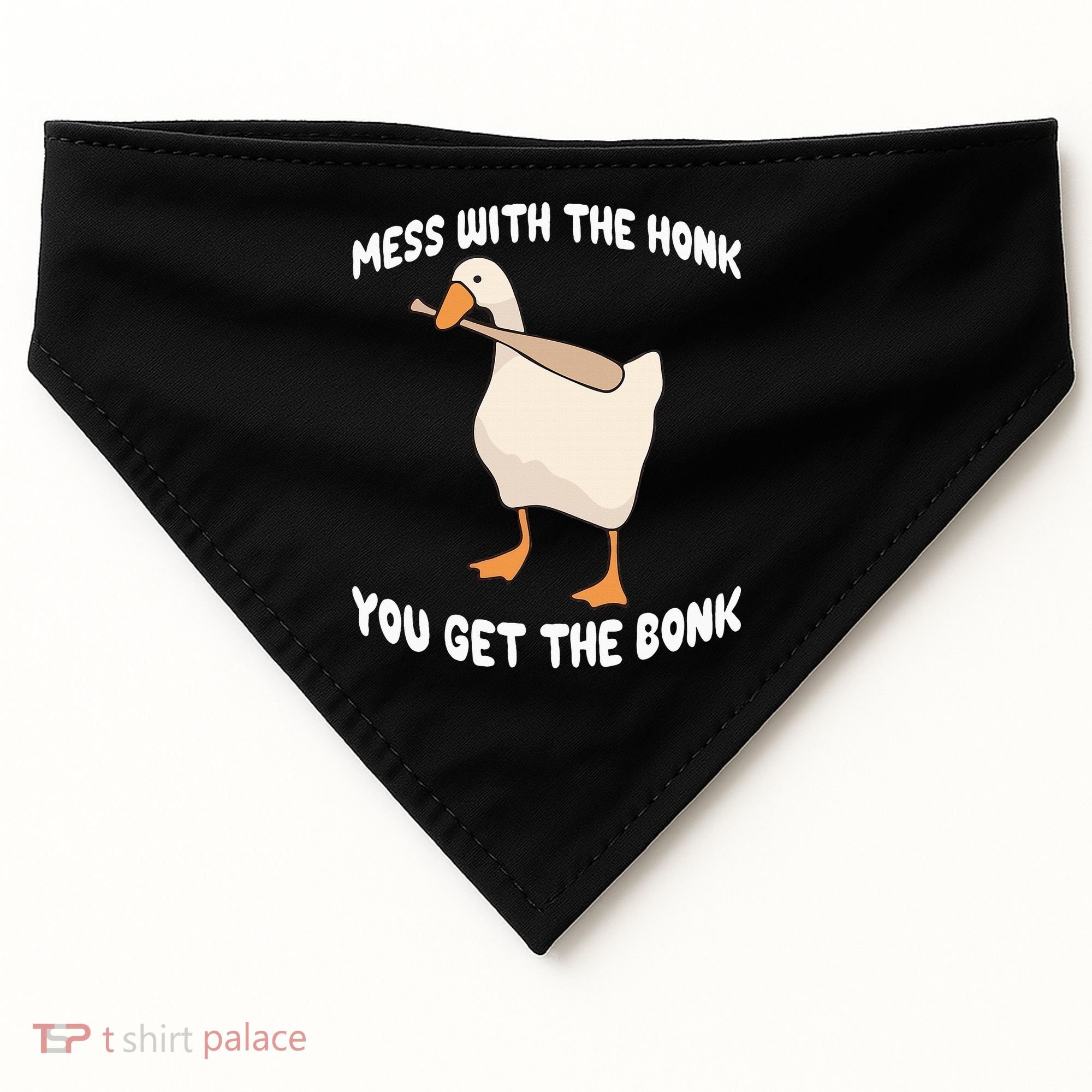 Goose Mess With The Honk You Get The Bonk USA-Made Doggie Bandana
