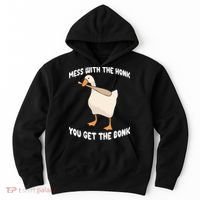 Goose Mess With The Honk You Get The Bonk Hoodie thumb 0
