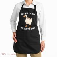 Goose Mess With The Honk You Get The Bonk Apron thumb 2