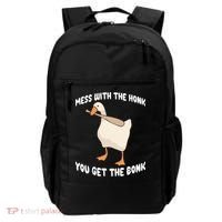 Goose Mess With The Honk You Get The Bonk Backpack thumb 0