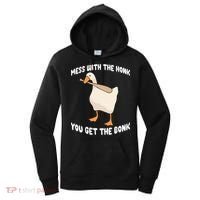 Goose Mess With The Honk You Get The Bonk Women's Hoodie thumb 0