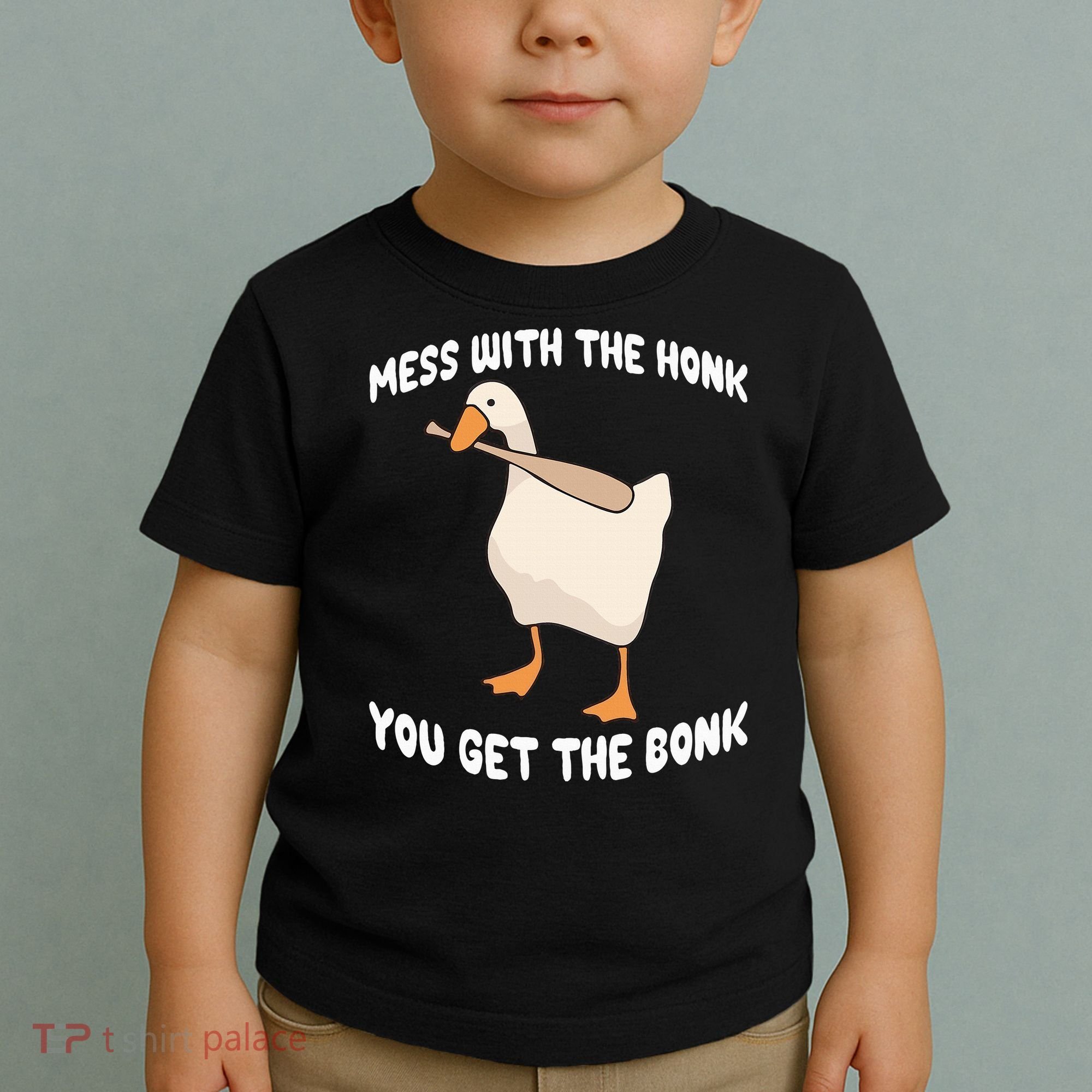 Goose Mess With The Honk You Get The Bonk Toddler T-Shirt