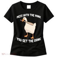 Goose Mess With The Honk You Get The Bonk Women's T-Shirt thumb 0