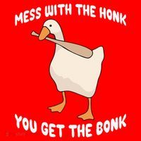 Goose Mess With The Honk You Get The Bonk Santa Hat thumb 1