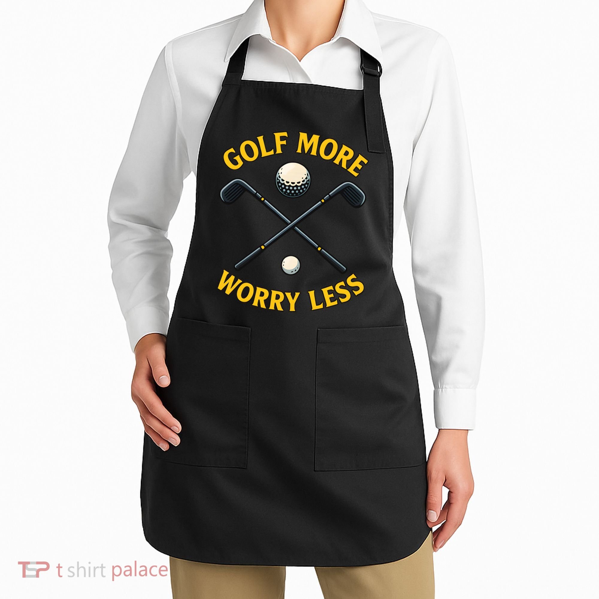 Golf More Worry Less Apron