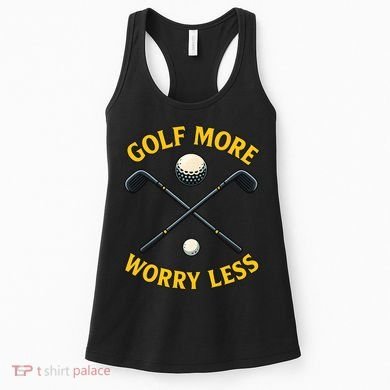 Golf More Worry Less Women's Tank Top