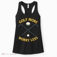 Golf More Worry Less Women's Tank Top thumb 0