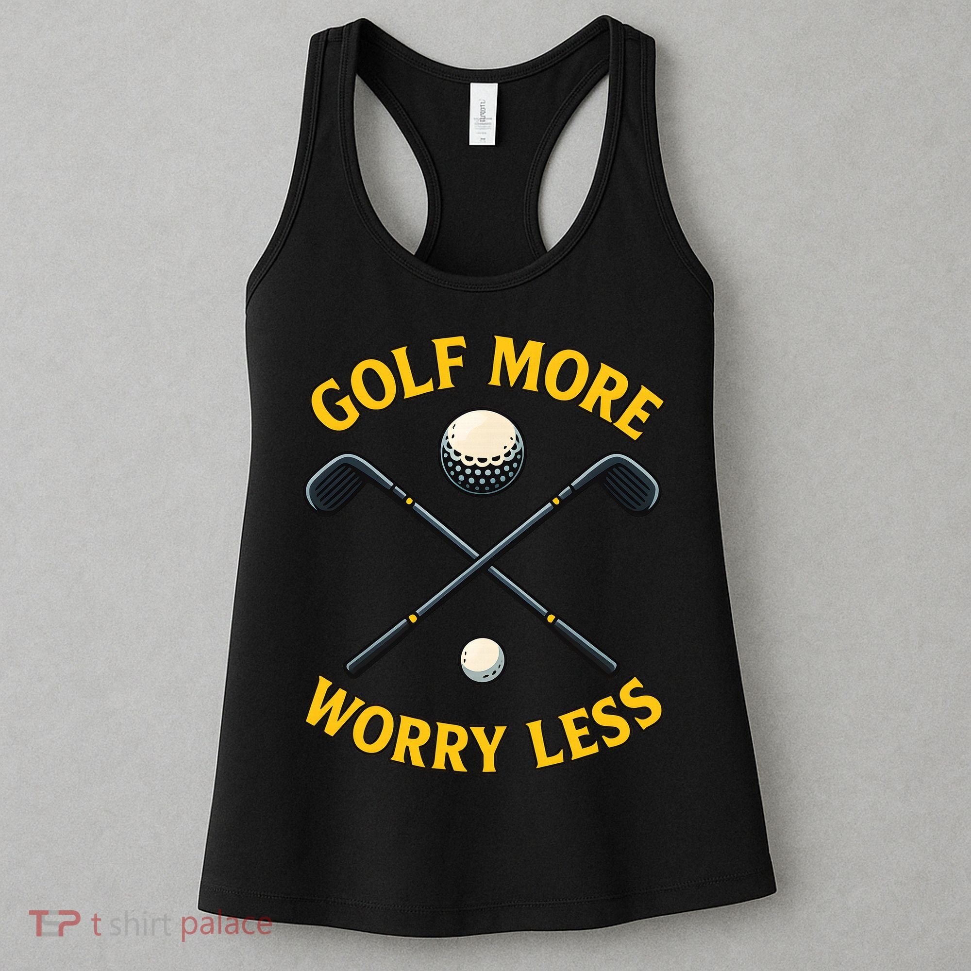 Golf More Worry Less Women's Tank Top