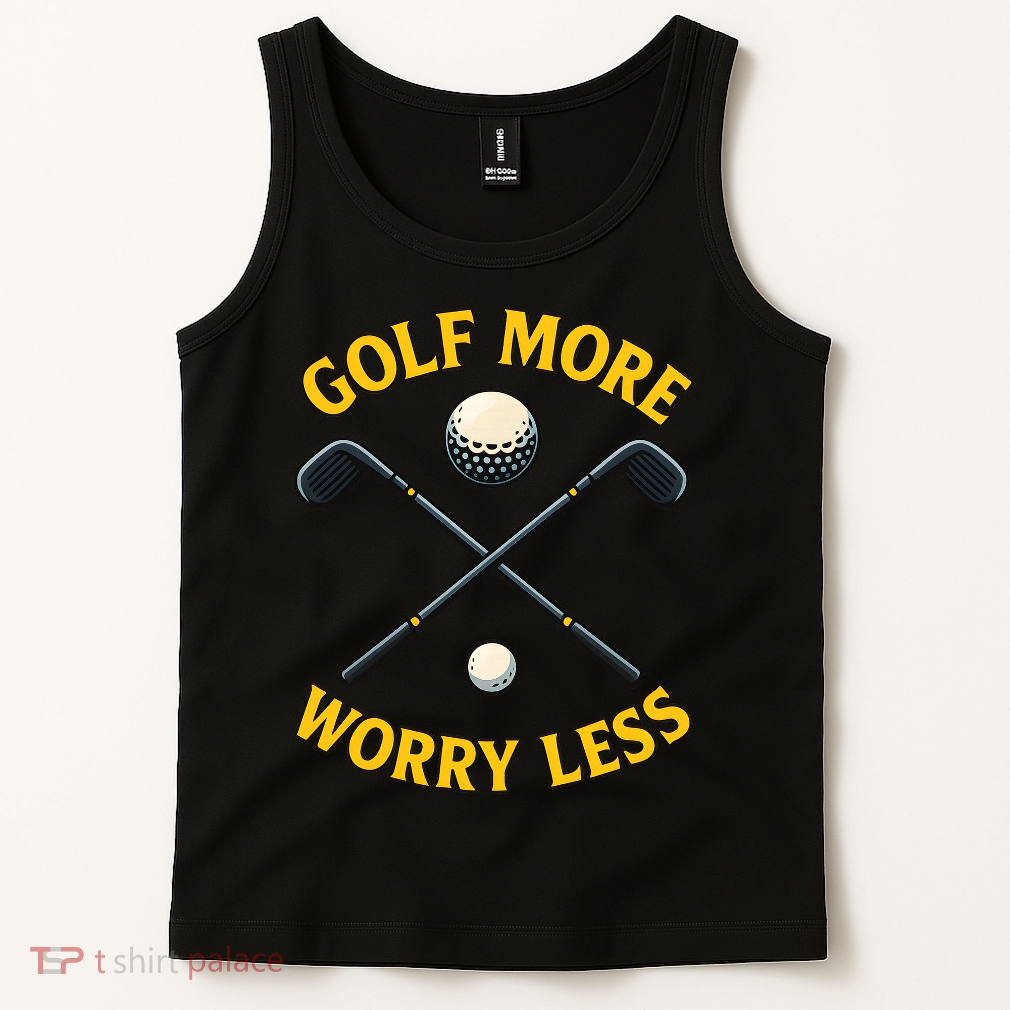 Golf More Worry Less Tank Top