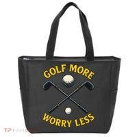 Golf More Worry Less Tote Bag thumb 0