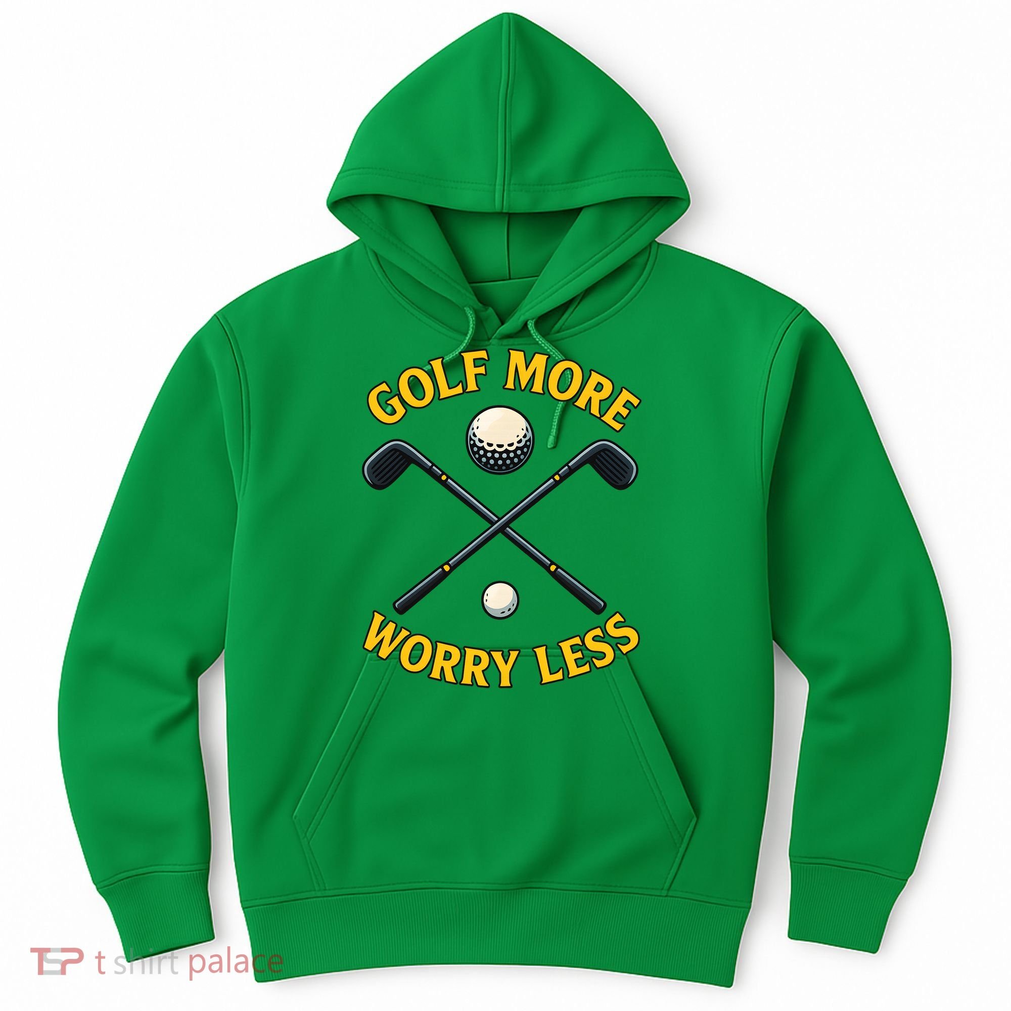 Golf More Worry Less Hoodie