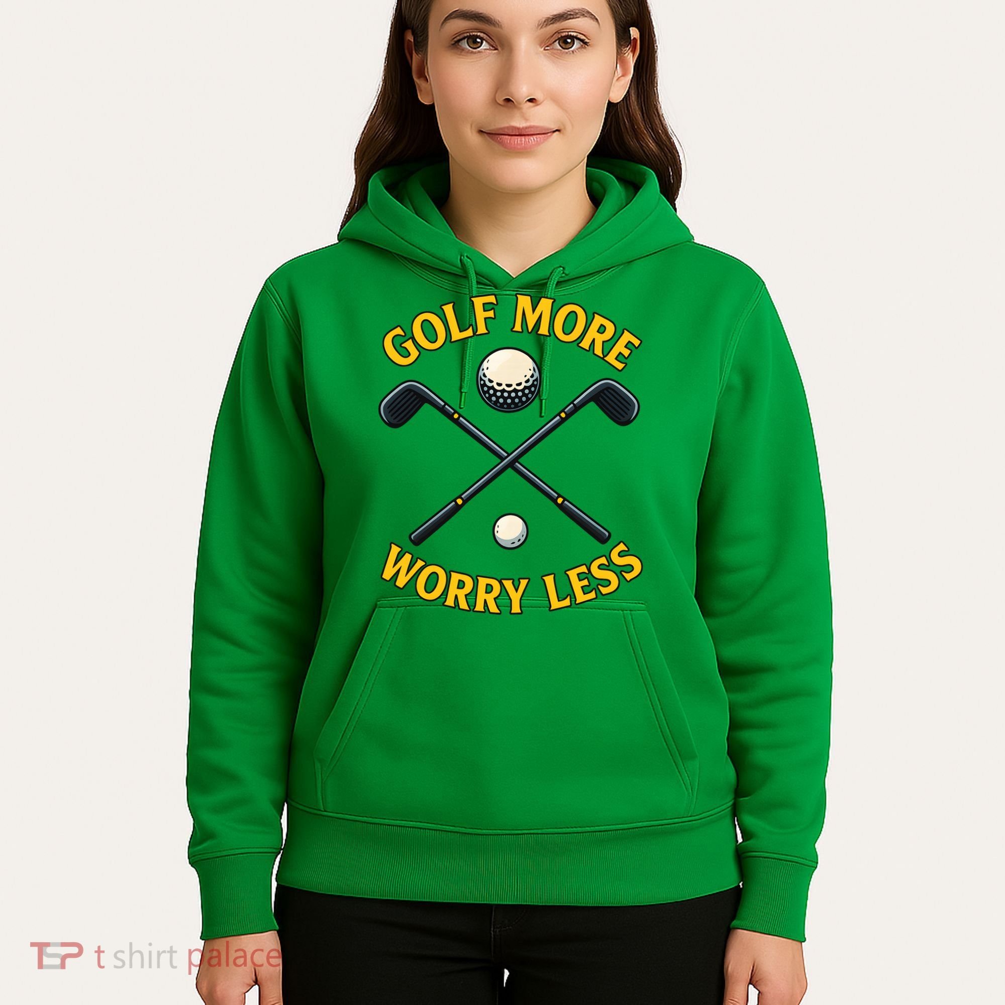 Golf More Worry Less Hoodie
