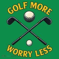 Golf More Worry Less Long Sleeve Shirt thumb 2