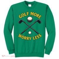 Golf More Worry Less Sweatshirt thumb 0