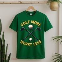 Golf More Worry Less T-Shirt thumb 2