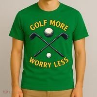 Golf More Worry Less T-Shirt thumb 3