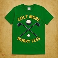 Golf More Worry Less T-Shirt thumb 5